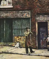 Diarmuid Boyd, The Coalman's Cry, Oil on board
