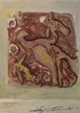Clodagh Thornton, Bird Rising, Oil on card