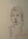 Alicia Boyle, Portrait, Pastel