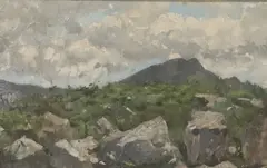 James Le Jeune, Landscape, Oil on linen canvas