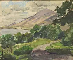 Anne King-Harman, Croagh Patrick, Co. Mayo, Oil on board