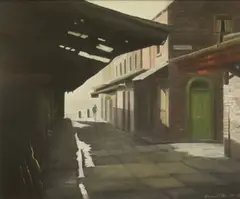Simon O'Donnell, Early Sunday Morning, Oil on board