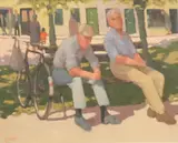 Norman Smyth, In The Park, Oil on board