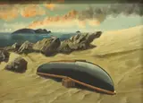 Denis Kelly, Blasket Boat, Oil on board