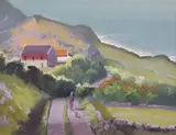 John Francis Skelton, Rustic Hill, Bantry Bay, Cork, Oil on board