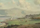 Charles McAuley, Cattle Grazing Near Red Bay, Co. Antrim, Oil on canvas