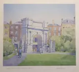 Arthur Gibney, The Arch, St. Stephens Green, Coloured print