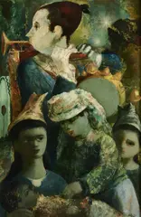 Daniel O'Neill, One Man Band, Oil on board