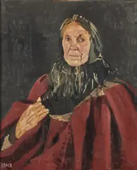 Charles Vincent Lamb, Connemara Shawlie - Nan Mhicil Liam, Oil on canvas
