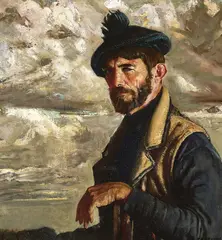 Seán Keating, Aran Man (Self Portrait), Oil on canvas