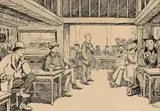 Jack Butler Yeats, The Concert House, (1906) Pen and Ink