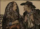 Illustration To The Woman Of Three Crows by Jack Butler Yeats, Pen, sold Nov 2025