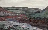 Jack Butler Yeats, Roaring Water, Low Tide, County Cork, (1919) Oil on board