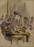 Mainie Jellett, Nude Study - The Painting Class