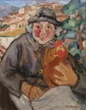 Grace Henry, Tuscan Woman And Cockerel