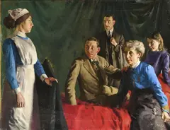 Patrick Tuohy, Bad News, (1919) Oil on canvas