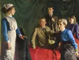 Patrick Tuohy, Bad News, (1919) Oil on canvas