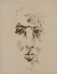 Study 24, W. B Yeats by Louis le Brocquy, sold Nov 2025