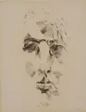 Study 24, W. B Yeats by Louis le Brocquy, sold Nov 2025