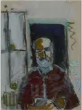 Tony O'Malley, Self Portrait, Physicianstown - 8/85, Oil