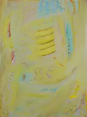 Tony O'Malley, Distant Bird Song, Oil on board