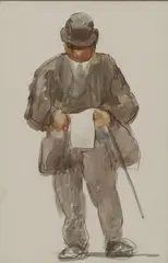Michael Healy, Dubliner, - MR BLOOM Watercolour on paper
