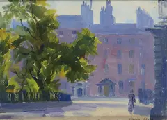 Fergus O'Ryan, Charlemont House, Parnell Square, Oil on panel