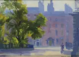 Fergus O'Ryan, Charlemont House, Parnell Square, Oil on panel