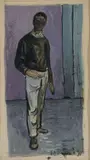 Basil Blackshaw, Figure, Watercolour