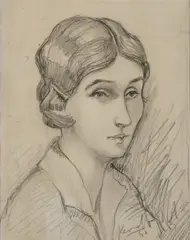 Harry Kernoff, Portrait, Pencil