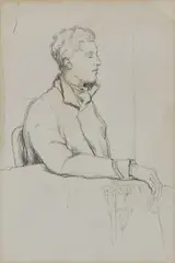 Sketch Of A Man by Mainie Jellett, Pencil on paper, sold Nov 2025