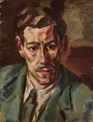 Nano Reid, Portrait Of Kenneth Hall, Oil on canvas