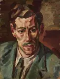 Nano Reid, Portrait Of Kenneth Hall, Oil on canvas