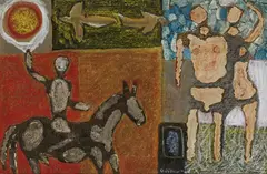 Gerard Dillon, Circus People, Collage