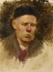 Mainie Jellett, Head Of A Gentleman, Oil on canvas