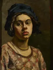 Patrick Tuohy, Portrait Of A Lady, Oil on board