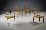 Niels Otto Moller, Model 82 Chairs, Estimate: €2