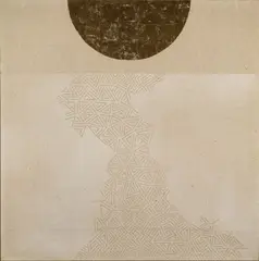 Patrick Scott, Gold Painting 13/89, Tempera and gold leaf on unprimed canvas