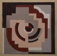 Mainie Jellett, Study For Ceadogon Rug No.3, Gouache