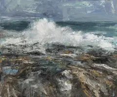Donald Teskey, Coastal Flow, Oil on canvas