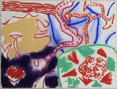 Patrick Herron, Sydney: 29 January:, 1990, Gouache on arches paper