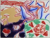 Patrick Herron, Sydney: 29 January:, 1990, Gouache on arches paper