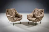 Gigi Radice, A Pair Of Upholstered Easy Chairs, ITALIAN
