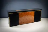 Paul Michel, A Burr Walnut And Lacquered Side Cabinet, FRENCH 1980s