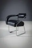 William H. Johnson, The Non-Conformist Chair, by EILEEN GRAY for VEREINGTE WERKSTATTEN in black