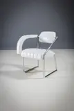 William H. Johnson, The Non-Conformist Chair, by EILEEN GRAY for VEREINIGTE WERKSTATTEN in white