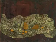 Anne Yeats, Two Pears, Oil on canvas