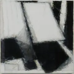 Line And Snow by John Shinnors, 2004 Oil on canvas laid on board, sold Nov 2025
