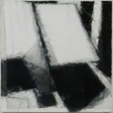 John Shinnors, Line And Snow, 2004 Oil on canvas laid on board