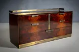 A Fine Walnut And Gilt Metal Chest by Luciano Frigerio, by LUCIANO FRIGERIO, sold Nov 2025